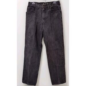 J Riggins Jeans 32x30 Men Vintage Black Relaxed Fit New River Denim USA Made Y2K